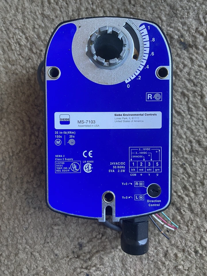 Siebe MS-7103 Spring Return Actuator (365) - Image 3 of 3