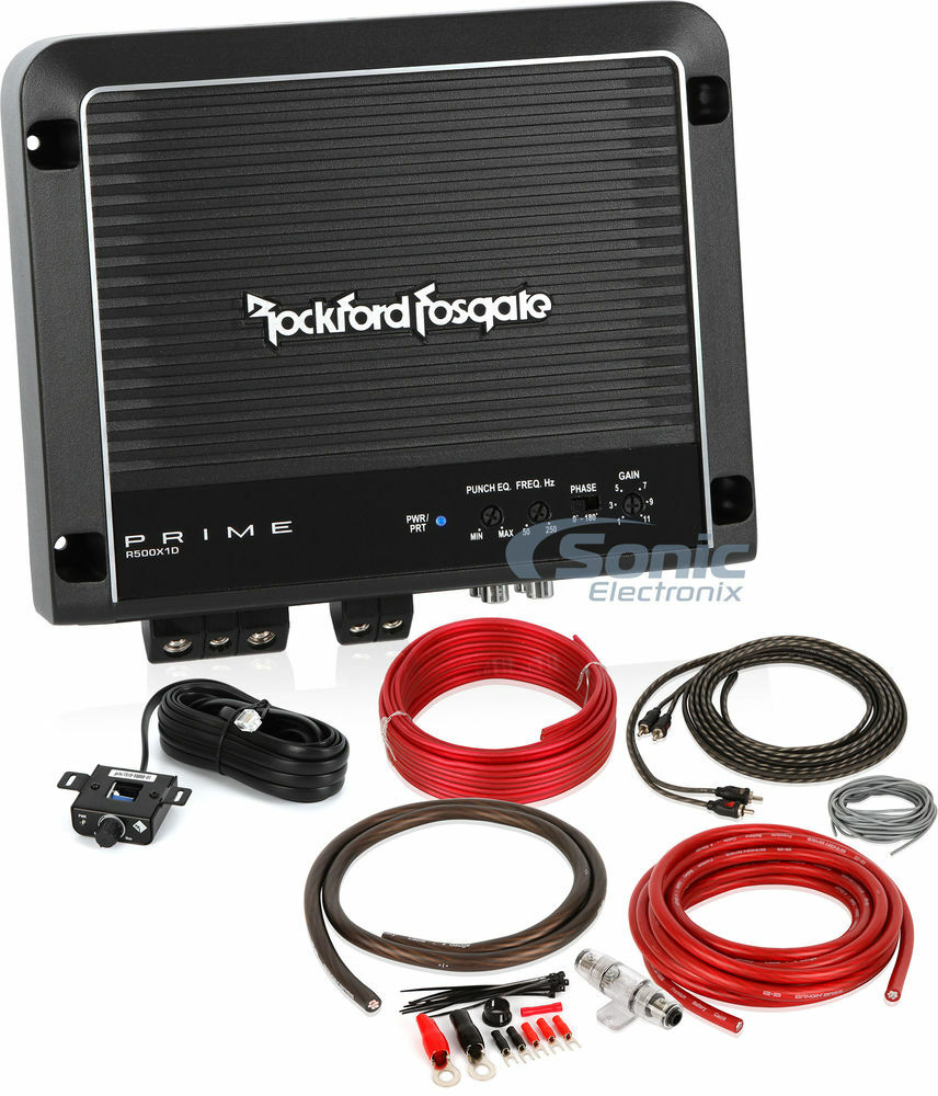 Моноблочный усилитель Rockford Fosgate R500X1D мощностью 500 Вт с бесплатным комплектом усилителей 4 калибра 4799000₽