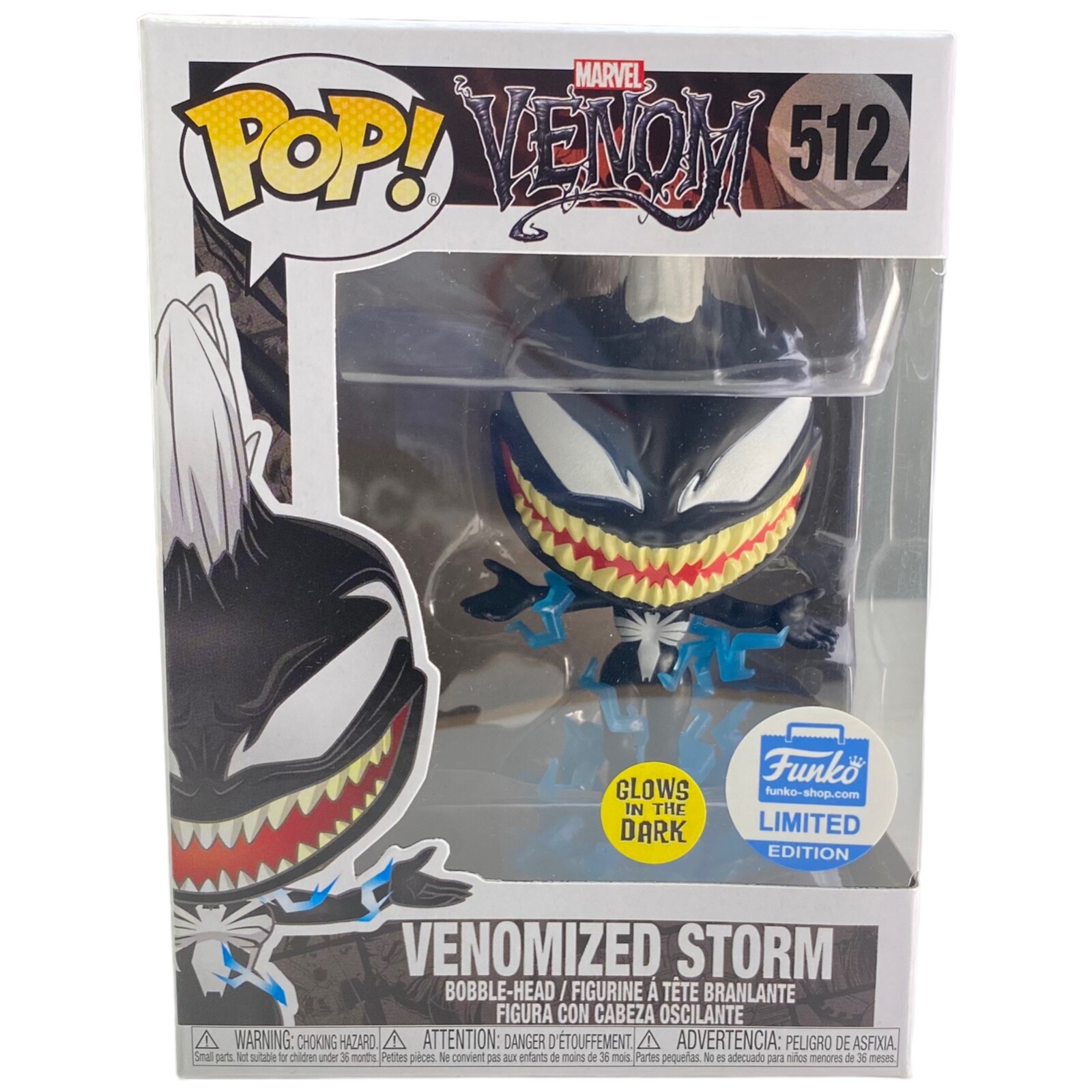 Funko Pop Venom Venomized Storm #512 Funko Shop Edición Limitada Bobble Exclusivo