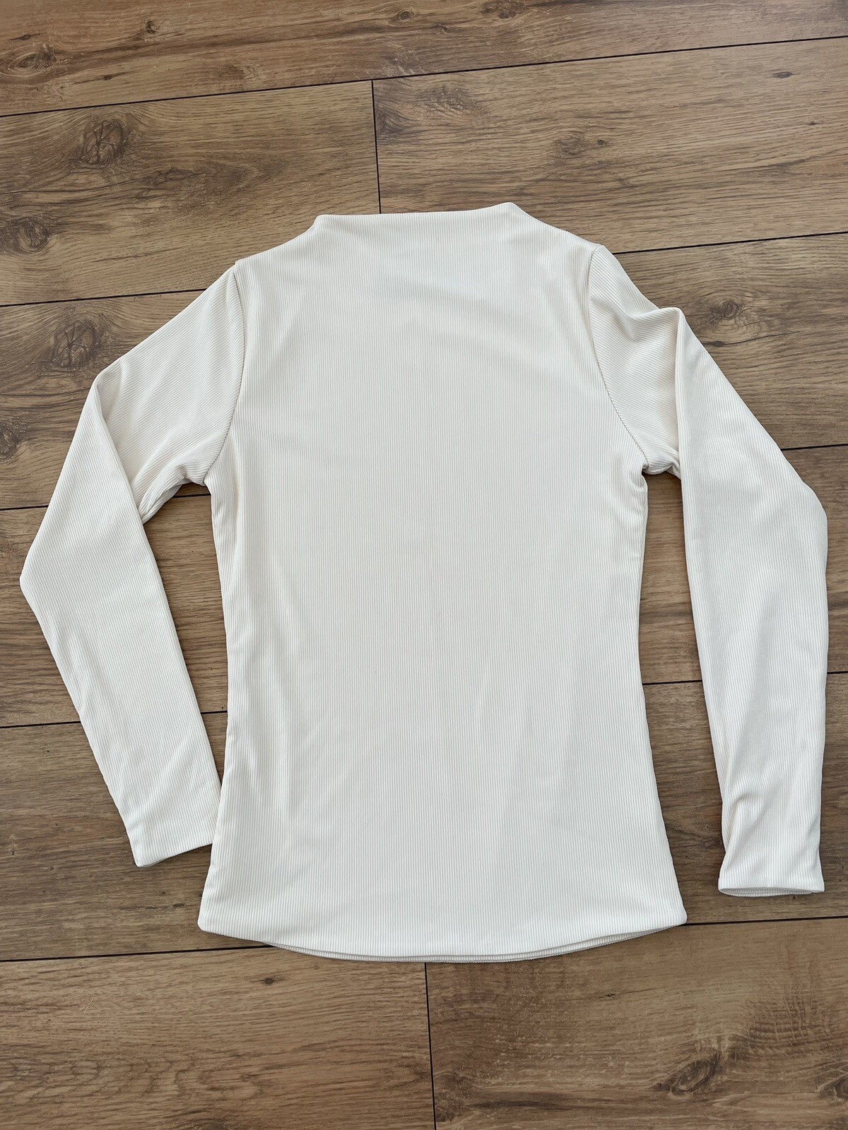 By Me beautiful top long sleeve size M cream beige Double layer material 