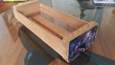 Vintage RECORD BAR Cassette Tape Wood Storage Crate Holder
