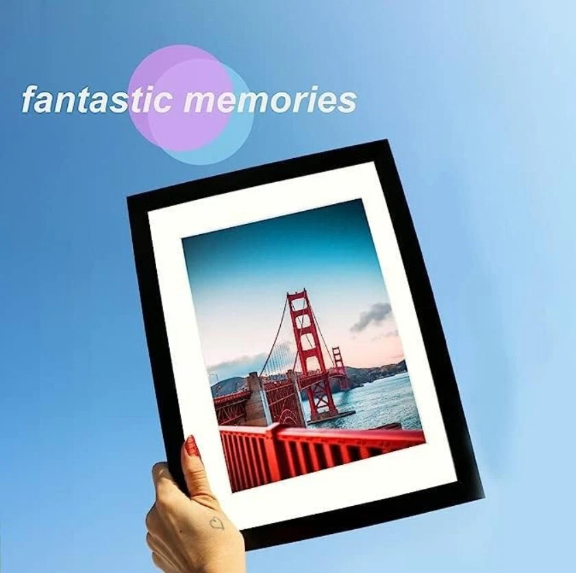 Paquete de 3 marcos de fotos de galería negros de 8x10 montaje en mesa y pared Foto 2 de 4