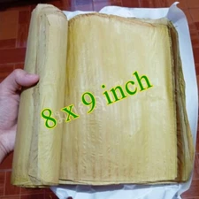 Dried Banana Leaf Natural Aroma Thai Wraps Cigarette Roll Paper 8x9" 100 Sheets