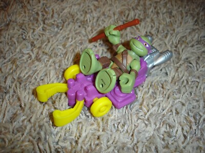 2014 TMNT Teenage Mutant Ninja Turtles Half Shell Heroes Donnie with Luge