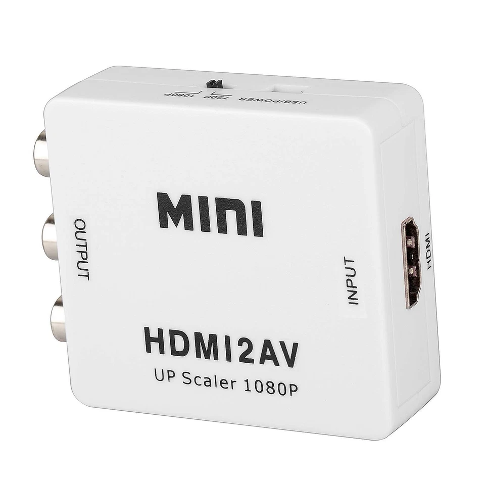 HDMI to RCA Converter Video Audio 2 Channel Composite CVBS AV Output USB Power - Image 3 of 4