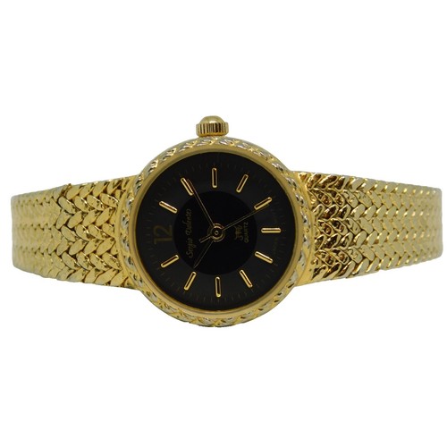Vintage Sergio Valente Ladies 22mm Two Tone Bracelet Watch  display picture 2