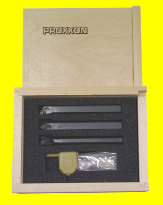 PROXXON 24555 Satz Stahlhalter mit Hartmetall Wendeplatten 8x8mm für PD250/e NEU