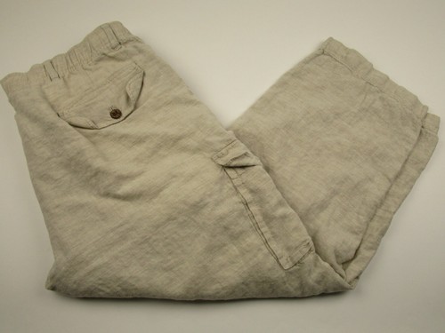 Mens Caribbean 38x25 Beige 100% Linen 