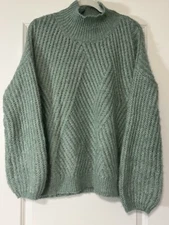 FRNCH Paris Soft Size S/M Silver Green NWT Nordstrom Rack Sweater