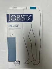Jobst Relief Closed Toe Thigh Highs w/ Silicone Dot Beige 20-30 mmHg Petite XL