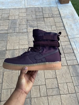 sf air force 1 high deep burgundy