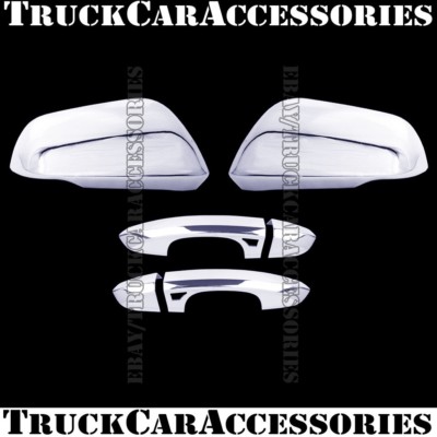 Chrome Overlay Cover Set For Chevy Tahoe / GMC Yukon 2015-2020 – Mirror & Door Trim