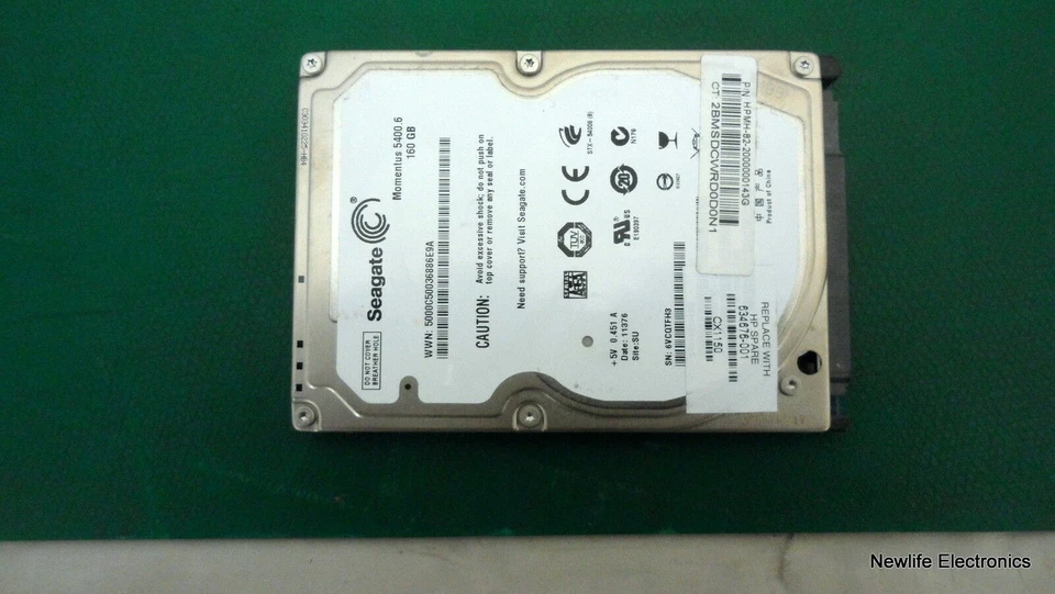 HP 634676-001 160GB 5,400 RPM 2.5 in. SATA HDD - Image 3 of 4