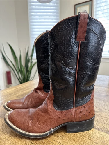 Rios of Mercedes Ostrich Western Cowboy Boots