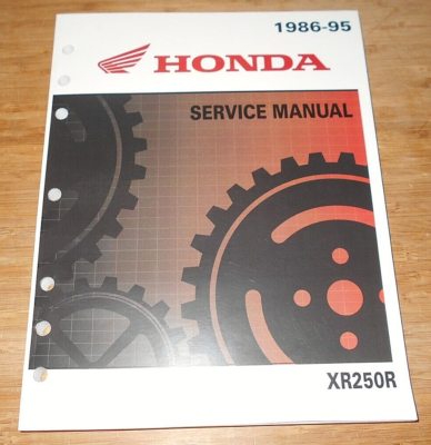 HONDA XR250R MECHANICS REPAIR MANUAL BOOK 1986-1995, 61KT109 | eBay