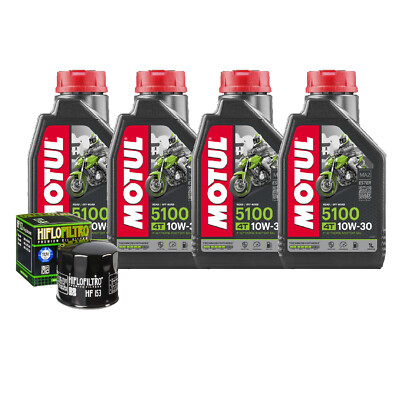 Kit Ölwechsel Motul 5100 10W30 + Filter Für Ducati 1260 Multistrada 2019
