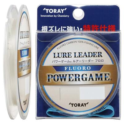 Toray Power Game Lure Leader Fluoro 30M 7Lb Natural Fishing Line
