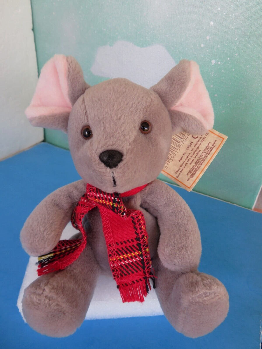 Russ Berrie ~ Plush Toy Stuffed Animal ~ Gray Mouse 5