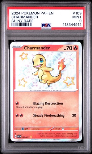 Charmander graded PSA 9 for sale on eBay
