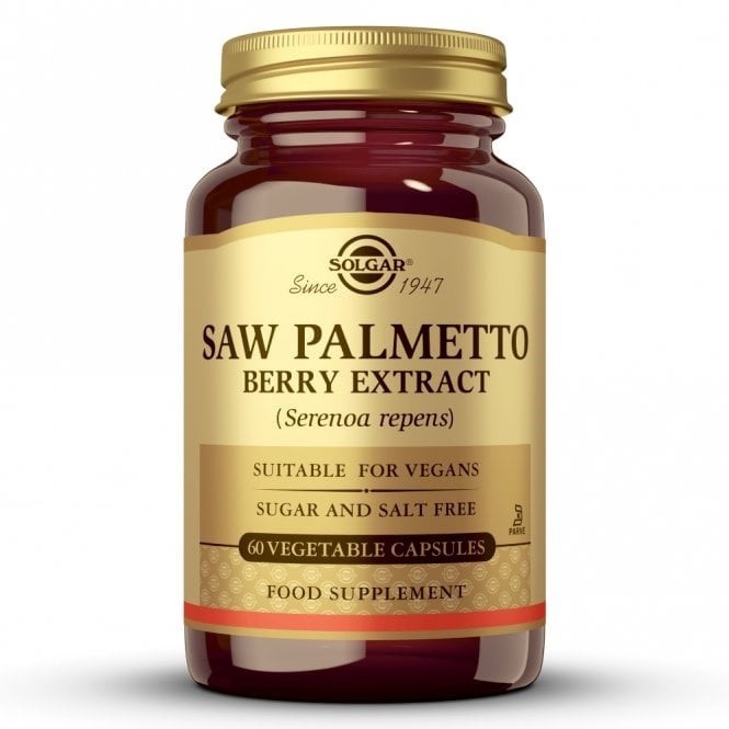 Solgar Saw Palmetto Berry Extract Vegetable Capsules (60) BBE 12/2027
