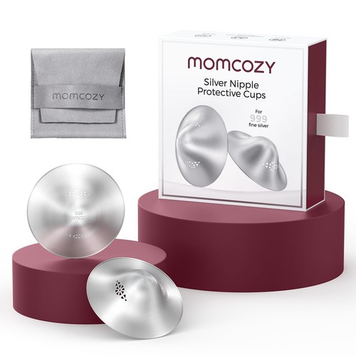 Momcozy 999 Silver Nursing Cups Original Perforated Breathable Design, 999