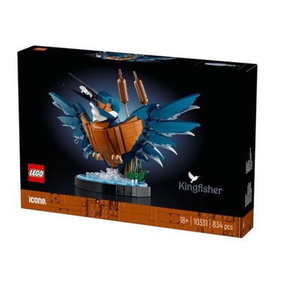 LEGO 10331 Icons Eisvogel Modellbausatz für Erwachsene Vogel Modell fürs