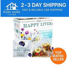 Natural Liver Cleanse Tea Blend - Happy Liver Detox with Milk Thistle Turmeric