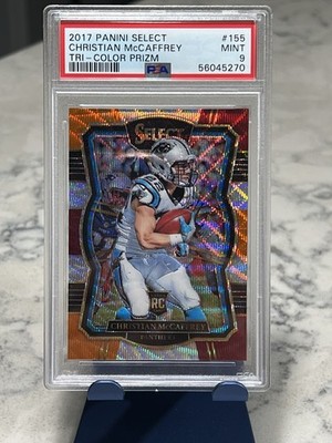 2017 Panini Select -  Christian McCaffrey #155 Tri-Color Prizm /149 (RC) 🔥🔥🔥