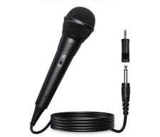 Wired Microphone: Dynamic Microphone for Karaoke Singing Suited for Speakers AMP