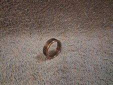 Wisconsin Handcrafted Washington Quarters coin ring, size 7-1/2 2004 