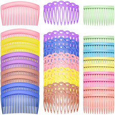 30 Pieces French Hair Side Combs Set Colorful Hair Clip Plastic Twist Comb Acces