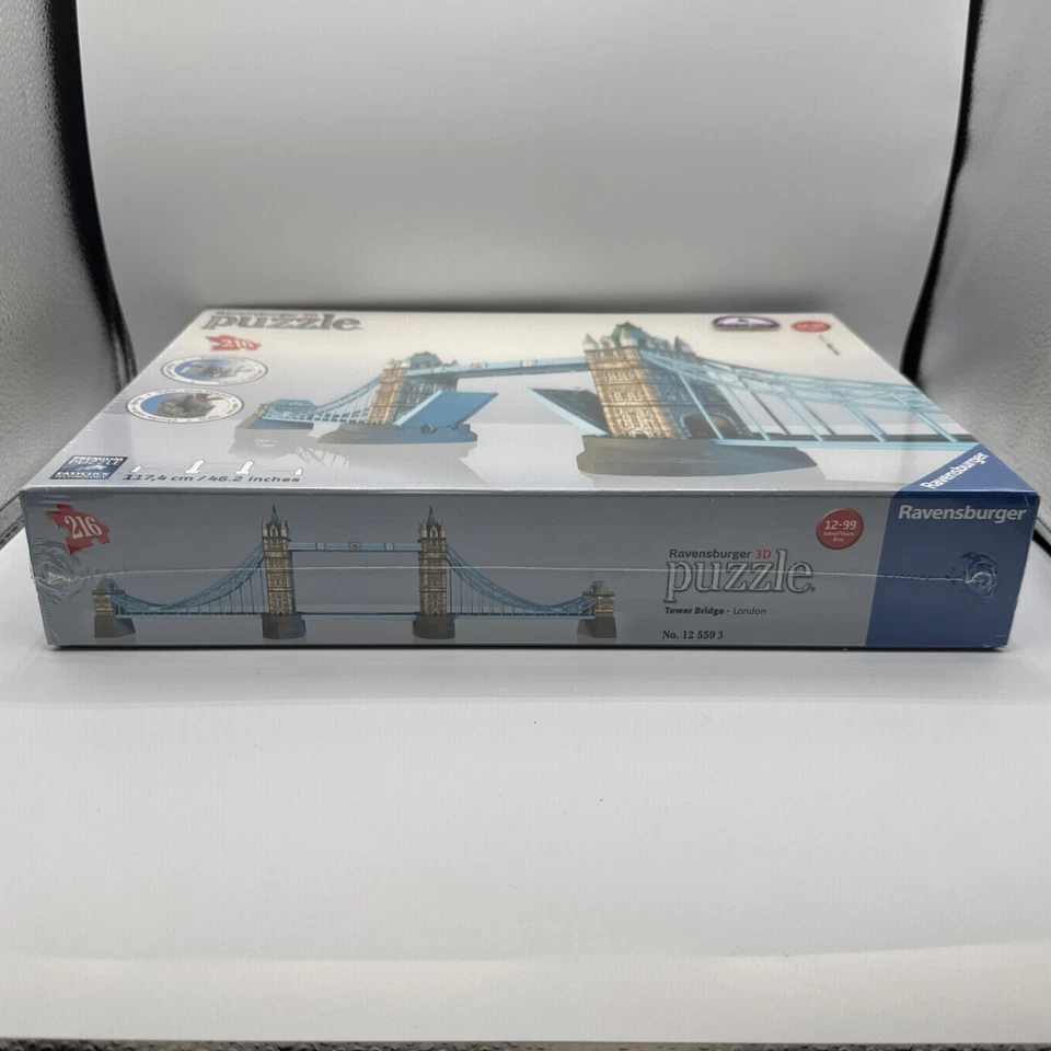 Ravensburger 3D Premiium Puzzle Tower Bridge London 216 Easy Click Pieces New - Image 3 of 4