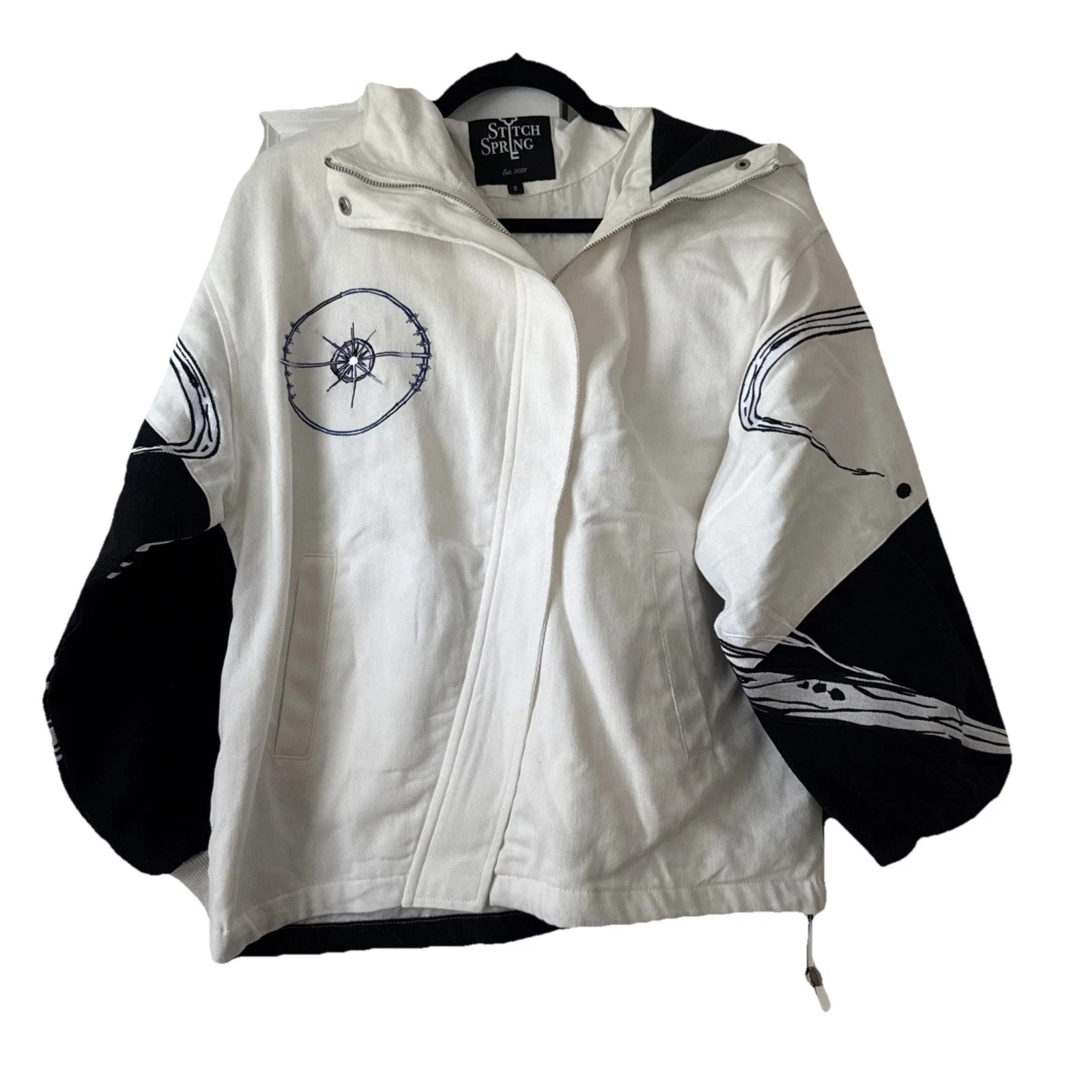 Stitch Spring Infinity Denim Jacket Cursed Collection beta fish of Gojo and Geto