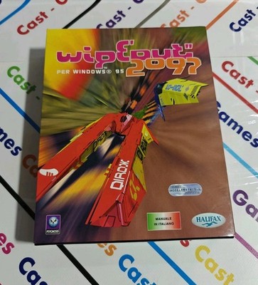 PC WIPEOUT 2097 ITALIAN MINT BIG BOX RARE COMPLETE 