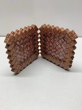 Vintage Prison Art Woven Cigarette Pack Folding Picture Frame