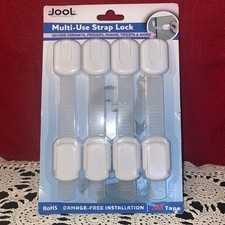 Jool Baby Multi-Use Strap Lock Child Safety 4 Pack White 3M brand new