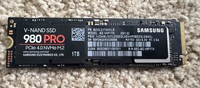 Samsung 980 PRO 1TB PCIe 4.0 NVME M.2 SSD