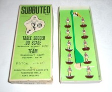 Complete Subbuteo Football Team C.100 Aston Villa/Burnley/West Ham .00 scale