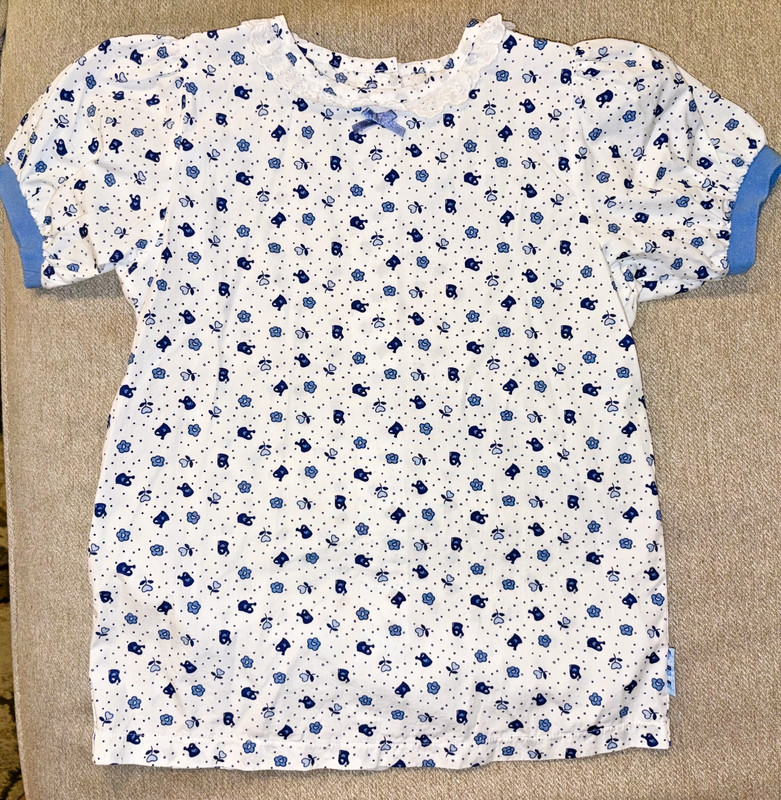 Gymboree vintage 1996 VALENTINE GARDEN BLOUSE TOP SHIRT XXL 6-7  NWOT