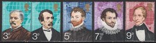 GREAT BRITAIN:1973 SC#689-93 MNH British Explorers AP4372