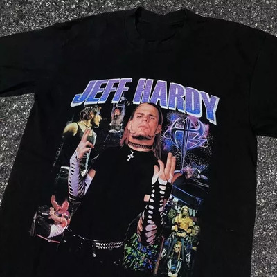 Hot Trend Jeff Hardy Black Cotton Size S-4XL T-Shirt Unisex TT385.webp