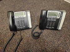 2 Allworx 9212L VoIP Telephones With Backlit Display - Black