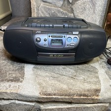 JVC RC-QW20 Stereo Radio Cassette CD Player Boombox AM/FM Tested Works Vintage