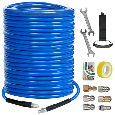 #ad #ad Sewer Jetter Kit for Pressure Washer 200FT 4000 PSI Drain Cleaner Hose 1 4 I... $247.27
