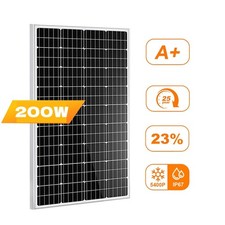 200W Solar Panel 12V Mono Off Grid Power RV Motorhome Camper Marine Van outdoor
