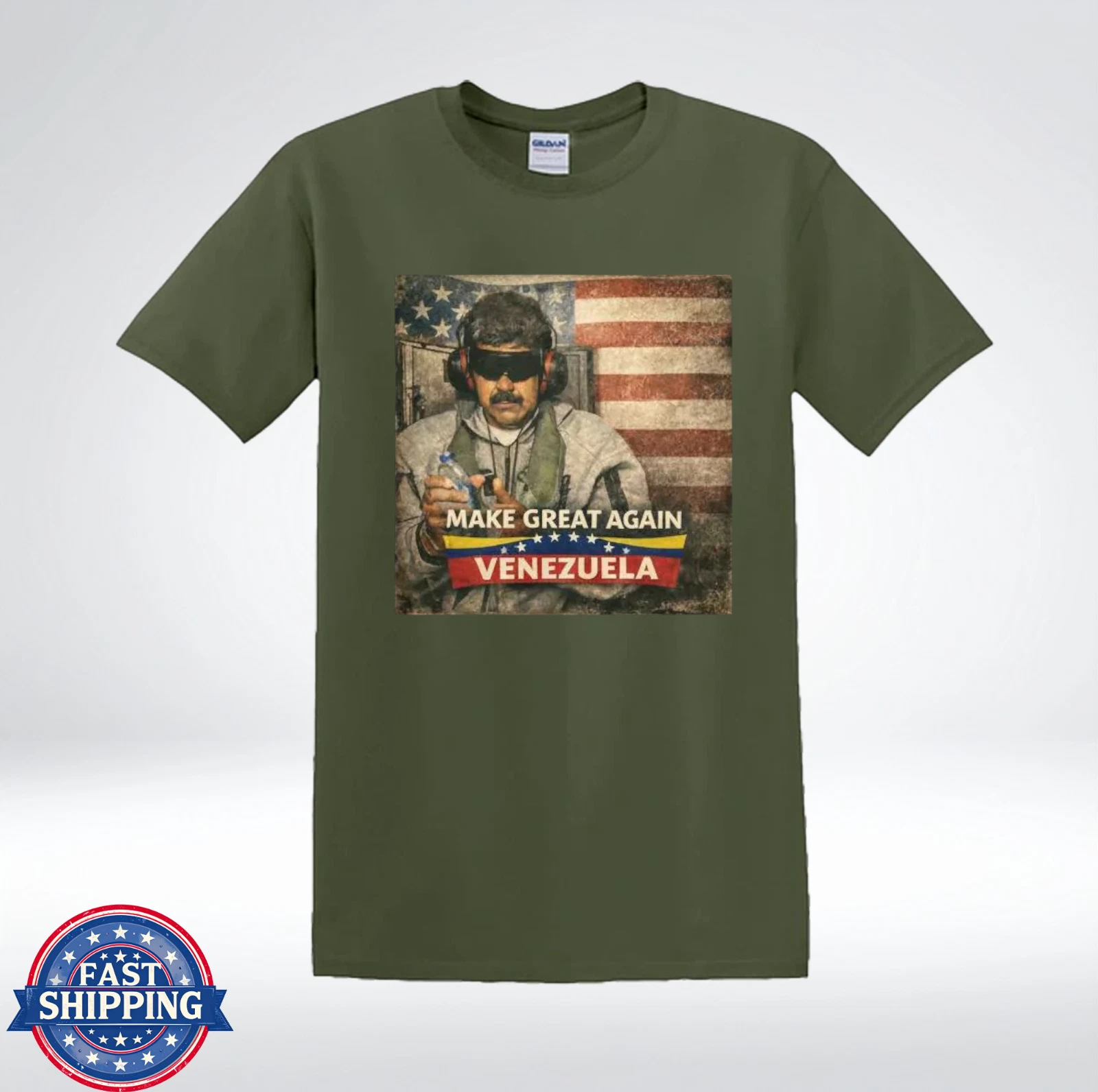 Make Great Again Venezuela Political Satire Graphic T-Shirt