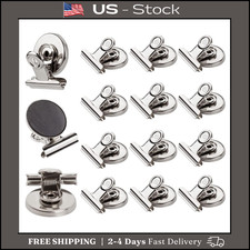 Strong Magnetic Clips - Heavy Duty Refrigerator Magnet Clips - 31Mm Wide 12Pack