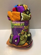 NEW Nickelodeon TMNT Teenage Mutant Ninja Turtles Plush Blanket 30" x 40"