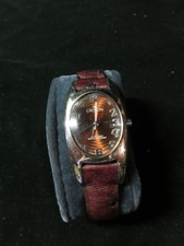 Croton Women's Oval Stainless Steel Watch, Ostrich Strap EUC