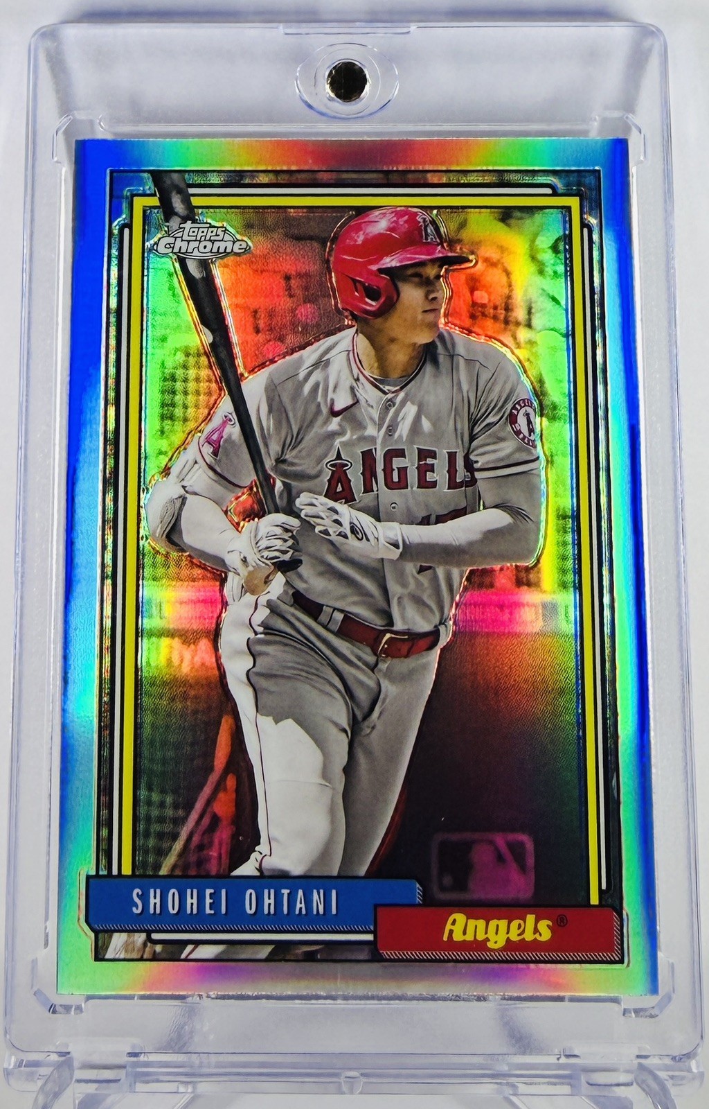 Shohei Ohtani RARE REFRACTOR INVESTMENT CARD TOPPS CHROME ROOKIE OF THE YEAR MVP